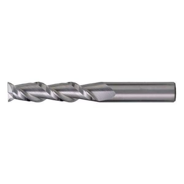 2-Flute Carbide Square Single-End HP End Mill for Alum CTD CEM-AM2 Bright 3/8x3/8x1-1/2x4, Cleveland, Mfr#: C60490