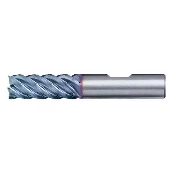 5-Flute Carbide HIgh-Perf Square Single End Mill for Steel CTD CEM-EMS-5 Bright 1/8x1/8x1/4x1-1/2, Cleveland, Mfr#: C60417