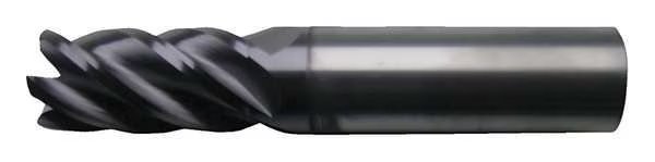 5-Flute Carbide HP Square Single End Mill for Ferrous Matl CTD CEM-V2-5R AP/MAX 3/8x3/8x5/8x2, Cleveland, Mfr#: C80545