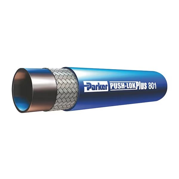 Hydraulic Hose, 1/2" I.D, 50 ft. L, Parker, Mfr#: 801-8-BLU-BX