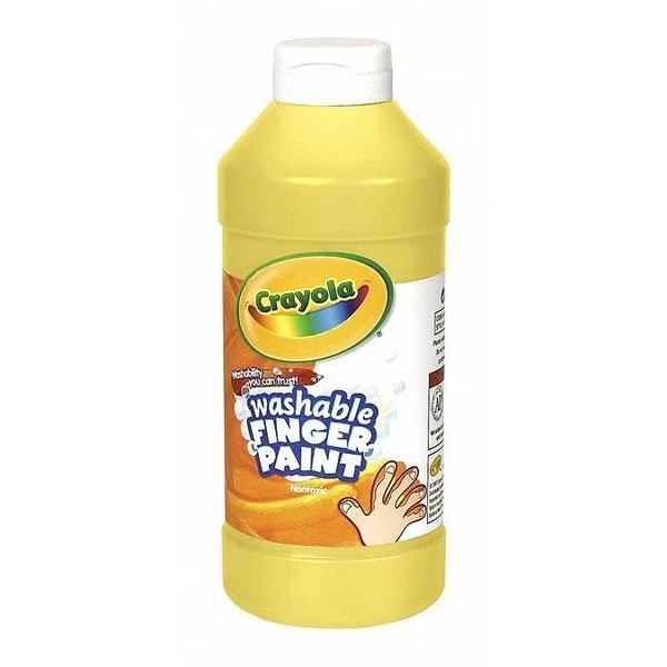 Fingpaint, Wshable, Yw, 16 oz., Crayola, Mfr#: 551316034