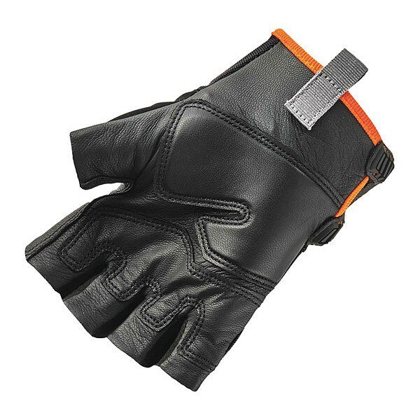 Half Finger Mechanics Gloves, XL, Black, Breathable Spandex, Proflex By Ergodyne, Mfr#: 860