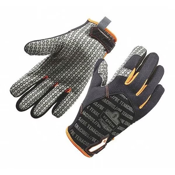 Mechanics Gloves, 2XL, Black, Breathable Polyester Mesh, Proflex By Ergodyne, Mfr#: 821