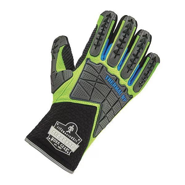 Impact Reducing Gloves, Lime, Grip, Proflex By Ergodyne, Mfr#: 925WP