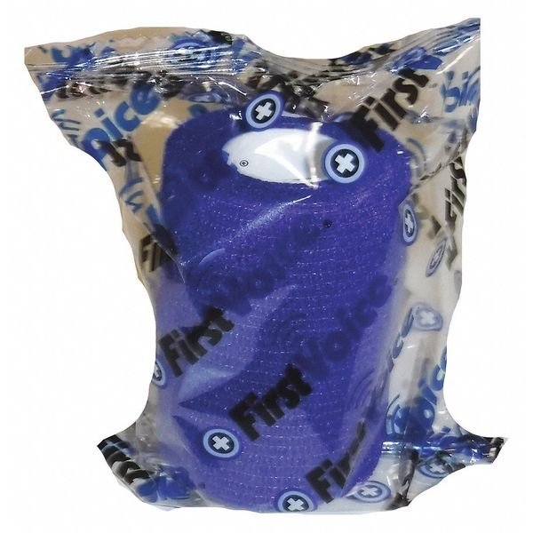 Cohesive Bandage, Blue, 3" x 5 yd., PK4, First Voice, Mfr#: TS-3189-4DB