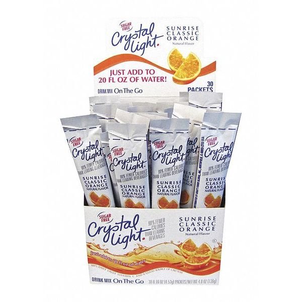 Drink, Clotg, Ornge, Sunrise, PK30, Crystal Light, Mfr#: GEN00504