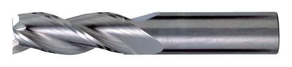 3-Flute Carbide Square Single End High-Perf End Mill for Alum CTD CEM-AM3 Bright 1/2x1/2x2x4, Cleveland, Mfr#: C60636