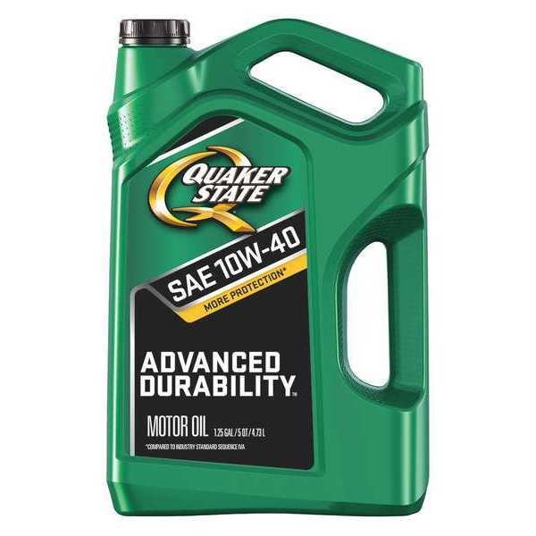 Engine Oil, 10W-40, Conventional, 5 Qt., Advanced Durability, Quaker State, Mfr#: 550044961