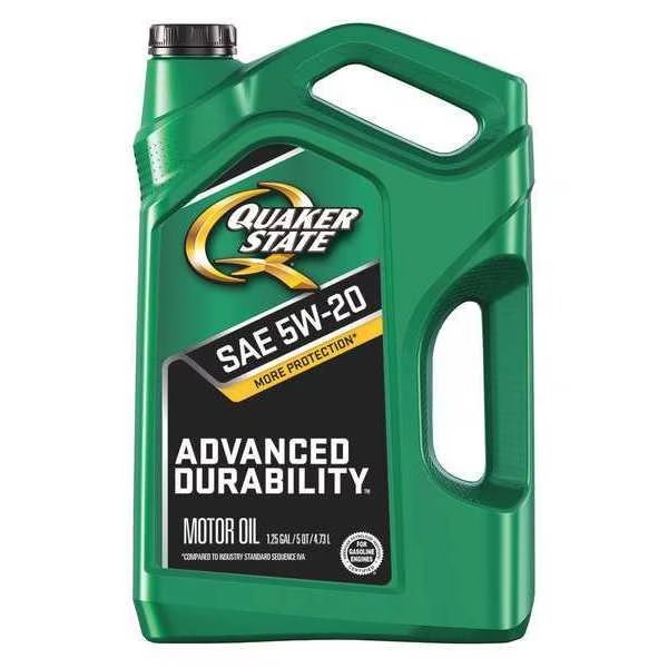 Engine Oil, 5W-20, Conventional, 5 Qt., Advanced Durability, Quaker State, Mfr#: 550044965