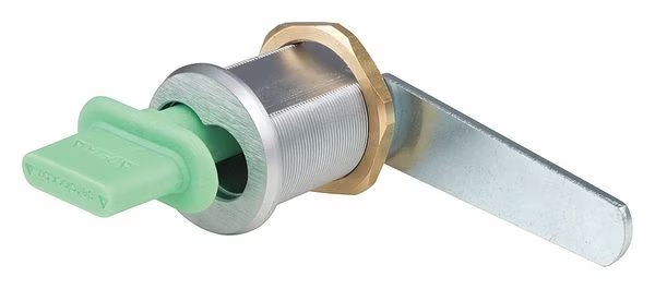 Interchangeable Core Keyed Cam Lock, Keyed Different, SFIC Key, For Material Thickness 1 1/4 in, Delta Lock, Mfr#: G085058A