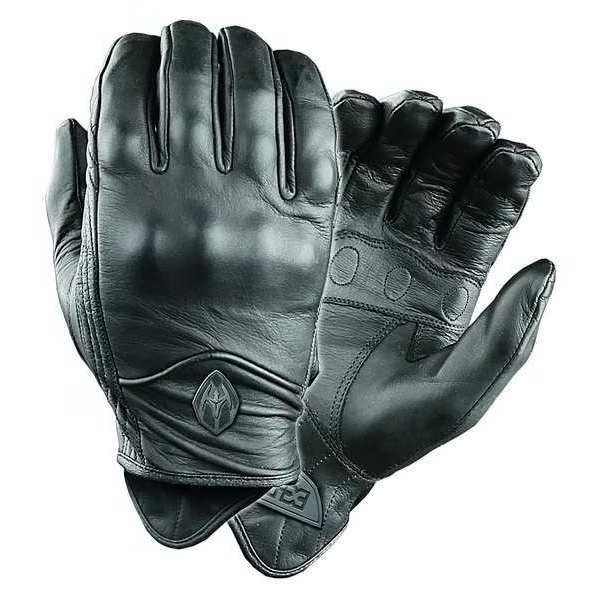 Tactical Glove, M, Black, Leather, PR, Damascus Gear, Mfr#: ATX95