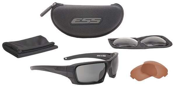Ballistic Safety Glasses, Interchangeable Lenses Scratch-Resistant, Ess, Mfr#: EE9018-05