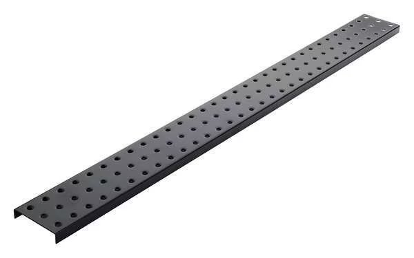 Pegboard, 3in.Hx32in.W, Metal, Black, PK2, Alligatorboard, Mfr#: ALGSTRP3X32BLK