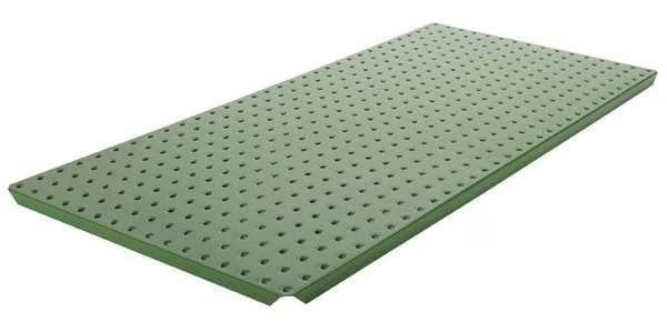 Pegboard, 3in.Hx32in.W, Metal, Green, PK2, Alligatorboard, Mfr#: ALGSTRP3X32GRN