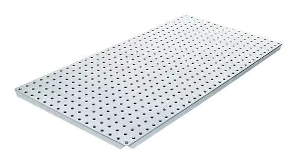 Pegboard, 16in.Hx32in.W, Metal, Silver, PK2, Alligatorboard, Mfr#: ALGBRD16X32SIL