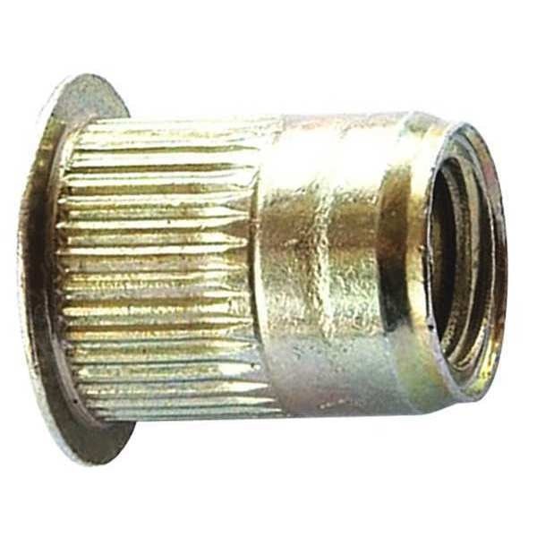 Rivet Nut, 5/16"-18 Thread Size, 0.685 in Flange Dia., 0.805 in L, Steel, 10 PK, Avk, Mfr#: ALS4T-518-312