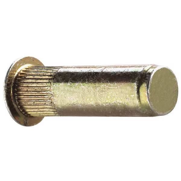 Rivet Nut, 1/4"-20 Thread Size, 0.5 in Flange Dia., 0.58 in L, Steel, 25 PK, Avk, Mfr#: ALS4T-420-165B