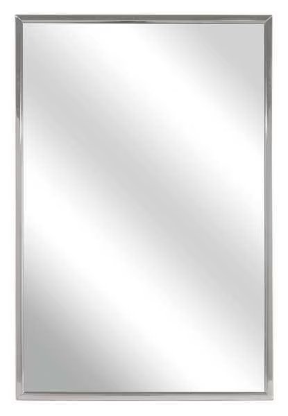 22 in "H x 16 in "W, Framed, Mirror, Glass, Bradley, Mfr#: 781-016220