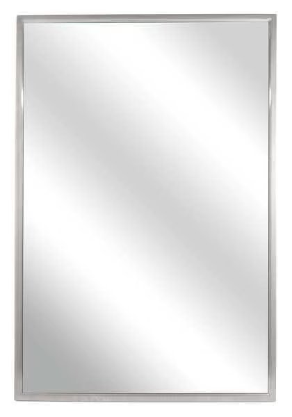 30 in "H x 18 in "W, Framed, Mirror, Glass, Bradley, Mfr#: 740-018300