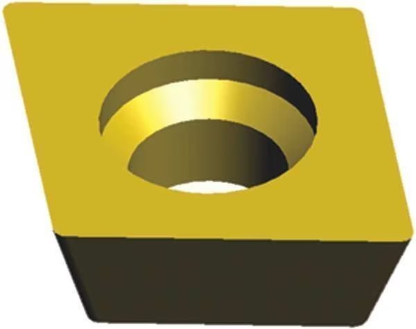 Diamond Turning Insert, Diamond, 5/32 in, CDHB, .5, Carbide, Ultra-Dex Usa, Mfr#: CDHB 1.20.60.5 UD52