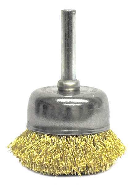 Crimped Wire Cup Wire Brush, 1-3/4", 1/4", Weiler, Mfr#: 93811