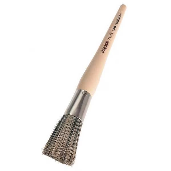 #2 Oval Sash Paint Brush, China Hair Bristle, Plastic Handle, Osborn, Mfr#: 0007111600