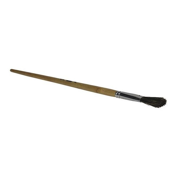 1" Flat Sash Paint Brush, Hog Hair Bristle, Lacquered Walnut Handle, Osborn, Mfr#: 0007010300