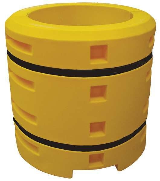 Column Protector, Yellow, 24inW, LLDPE, Sentry, Mfr#: CS2442-9R