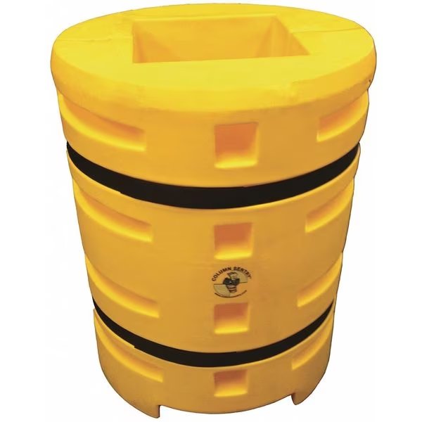 Column Protector, Yllw, 16inLx16inW, LLDPE, Sentry, Mfr#: CS3342-16S