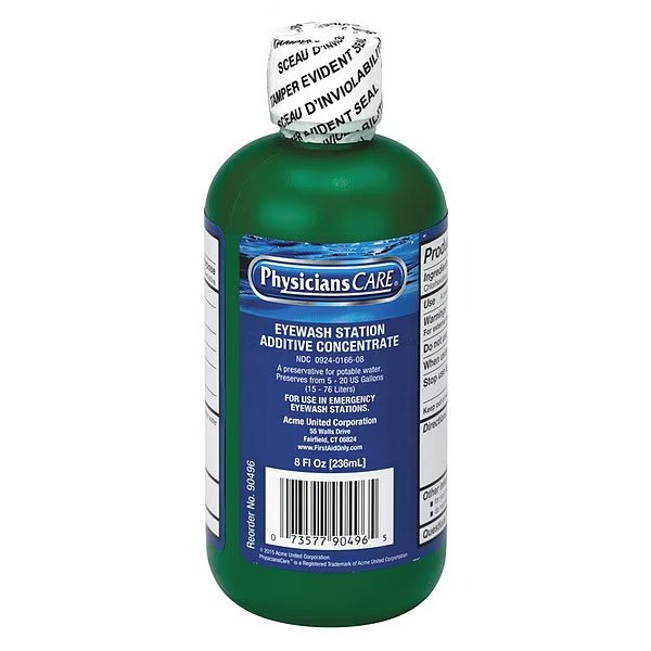 Eye Wash Preservative, 8 oz., Physicianscare, Mfr#: 90496