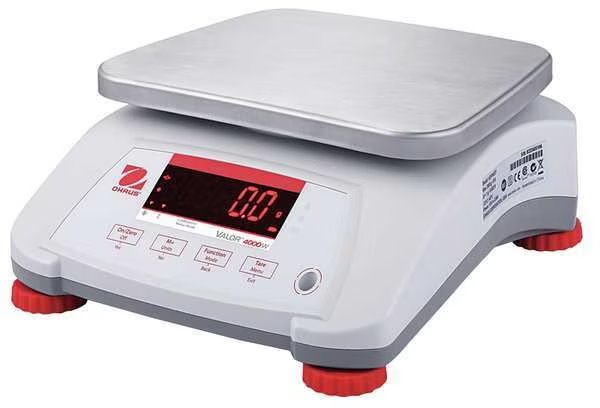 Food Processing Scale, 0.002kg/0.005 lb., Ohaus, Mfr#: V41PWE6T