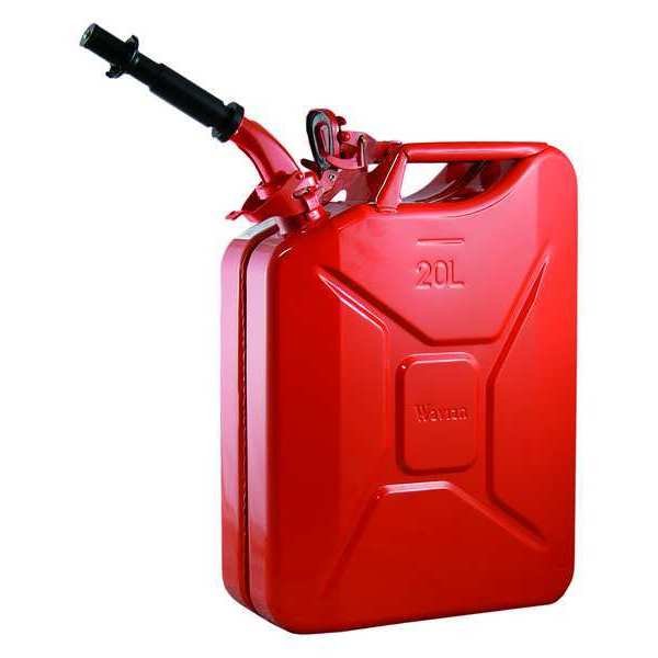 5.3 gal Red Cold Rolled Steel Gas Can Gasoline, Wavian, Mfr#: 2238C