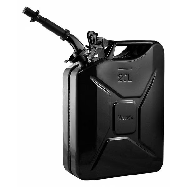 5.3 gal Black Cold Rolled Steel Gas Can Gasoline, Wavian, Mfr#: 2238C