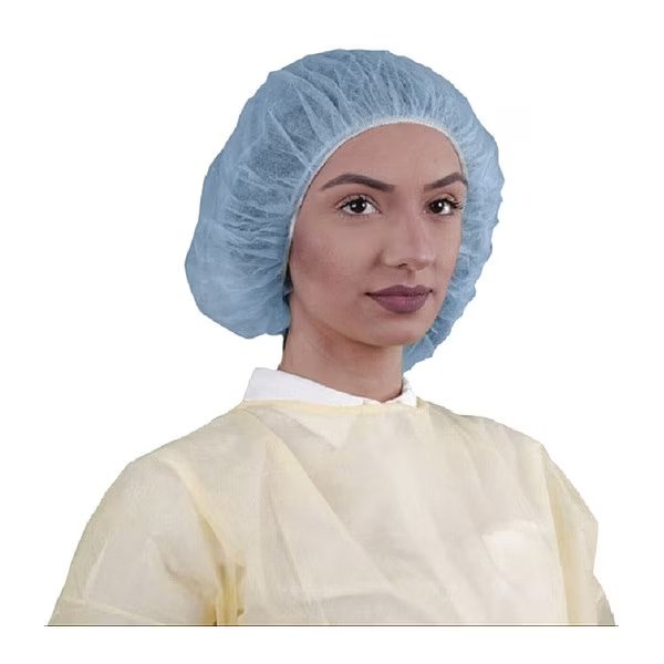 Bouffant Cap, 21in, Polypropylene, PK1000, Keystone Safety, Mfr#: 110NWI-10-21 BLUE