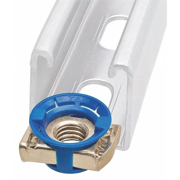 Channel Cone Nut, 3/8 In, Gold, PK5, Kindorf, Mfr#: UCN38