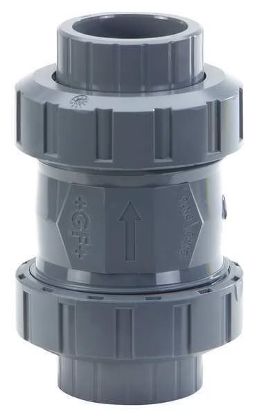 2" Threaded Socket PVC/EPDM Spring Check Valve, Georg Fischer, Mfr#: 161562107
