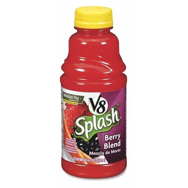 Splash Berry Juice 16 oz., PK12, V8, Mfr#: 5497