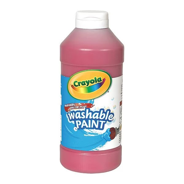 Paint, Washable, 16oz, Red, Crayola, Mfr#: 542016038