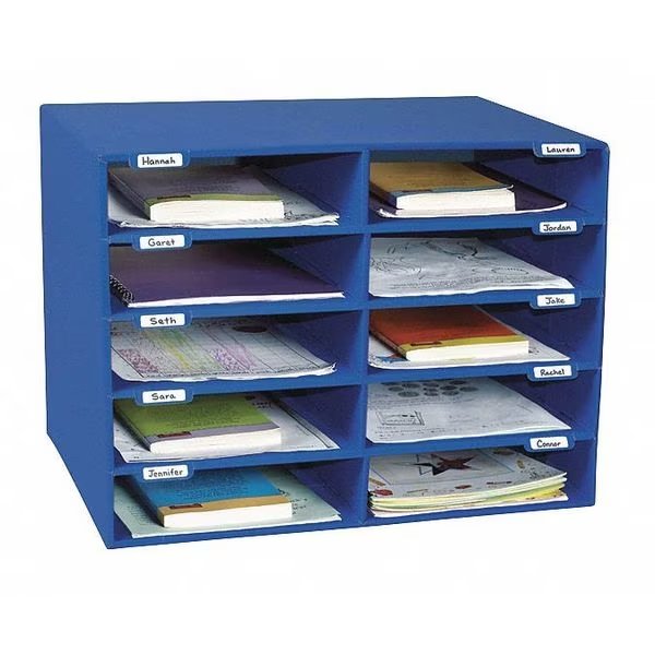 Mailbox, 10 Slot, Wall Mountable, Classroom Keepers, Mfr#: 001309