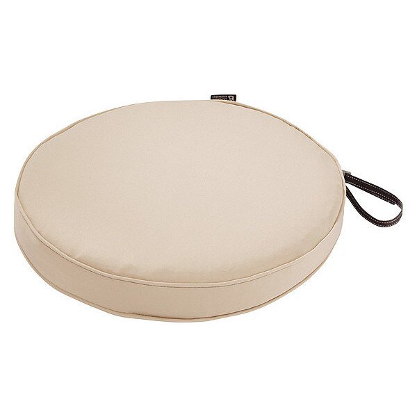Round Dining Seat Cushion, Antique Beige, 15" Dia, Classic Accessories, Mfr#: 62-002-BEIGE-EC