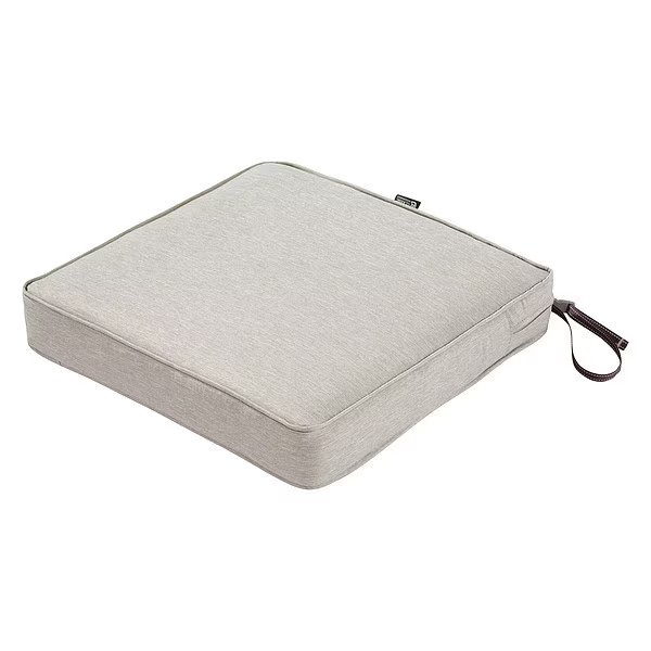 Square Dining Seat Cushion, Grey, 21"x21"x3", Classic Accessories, Mfr#: 62-010-HGREY-EC
