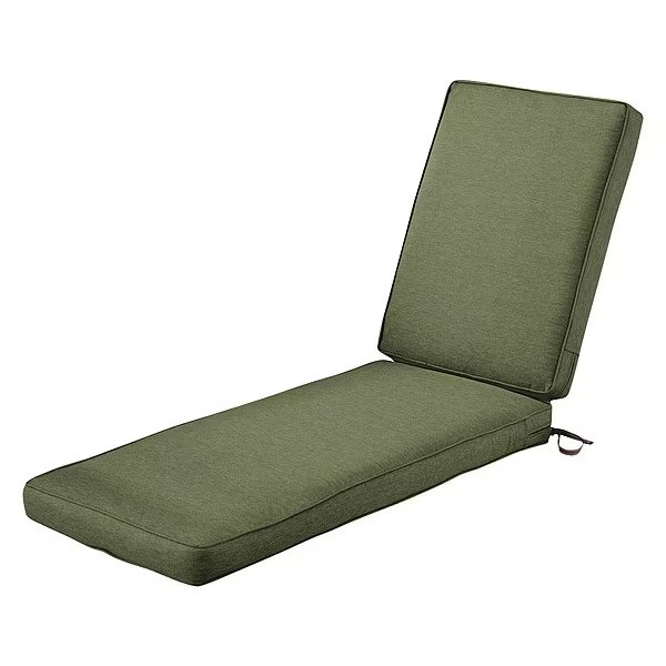 Chaise Lounge Cushion, Green, 72"x21"x3", Classic Accessories, Mfr#: 62-001-HFERN-EC