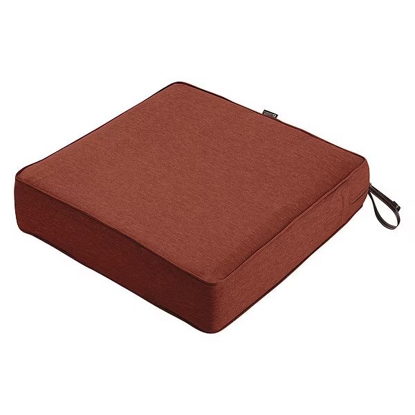 Square Lounge Seat Cushion, Heather Henna, 23"x23"x5", Classic Accessories, Mfr#: 62-019-HHENNA-EC