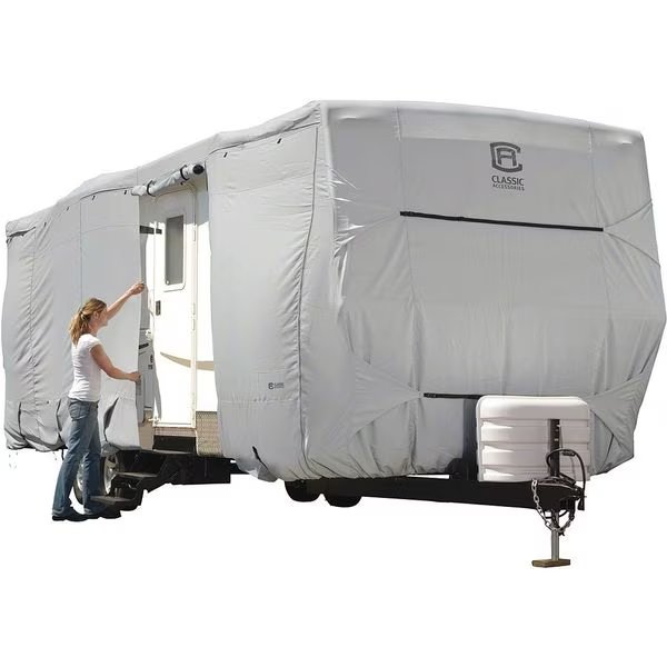 Travel Trailer RV Cover, 27 ft-30 ft, Grey, Classic Accessories, Mfr#: 80-138-181001-00