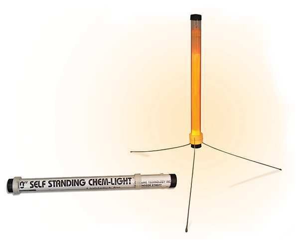 Lightstick, Orange, 2 hr., 10 in. L, PK6, Chemlight By Cyalume Technologies, Mfr#: 9-71250PF