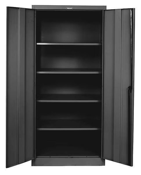 20 ga. ga. Steel Storage Cabinet, 48 in W, 78 in H, Stationary, Hallowell, Mfr#: 825S24A-ME