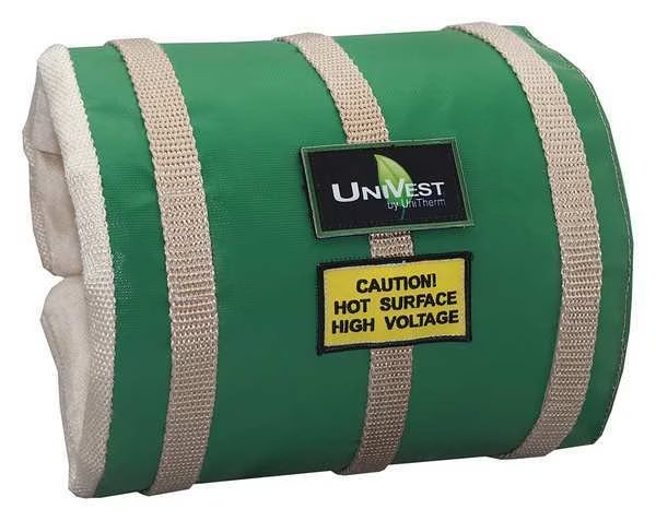 4" x 19" L Fiberglass Cloth Insulated Pipe Jacket 1" Wall, Unitherm, Mfr#: UVST 1912