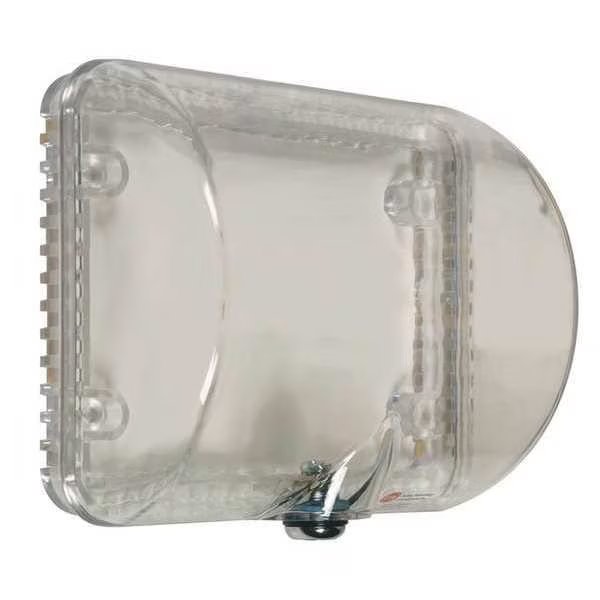 Surface Mount Clear Poly Thermostat Cover, Small With Key Lock 4-5/8" H X 3" D, Safety Technology International, Mfr#: STI-9105