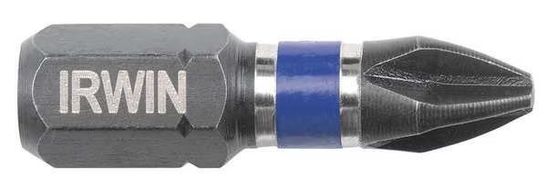 Insert Bit, Power, Sgl End, Hex Shank, PK2, Irwin, Mfr#: IWAF31PH12