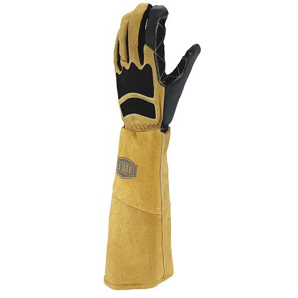 Stick Left Hand Only Welding Glove, Goatskin Palm, XL, Ironcat, Mfr#: 9070LHO/XL